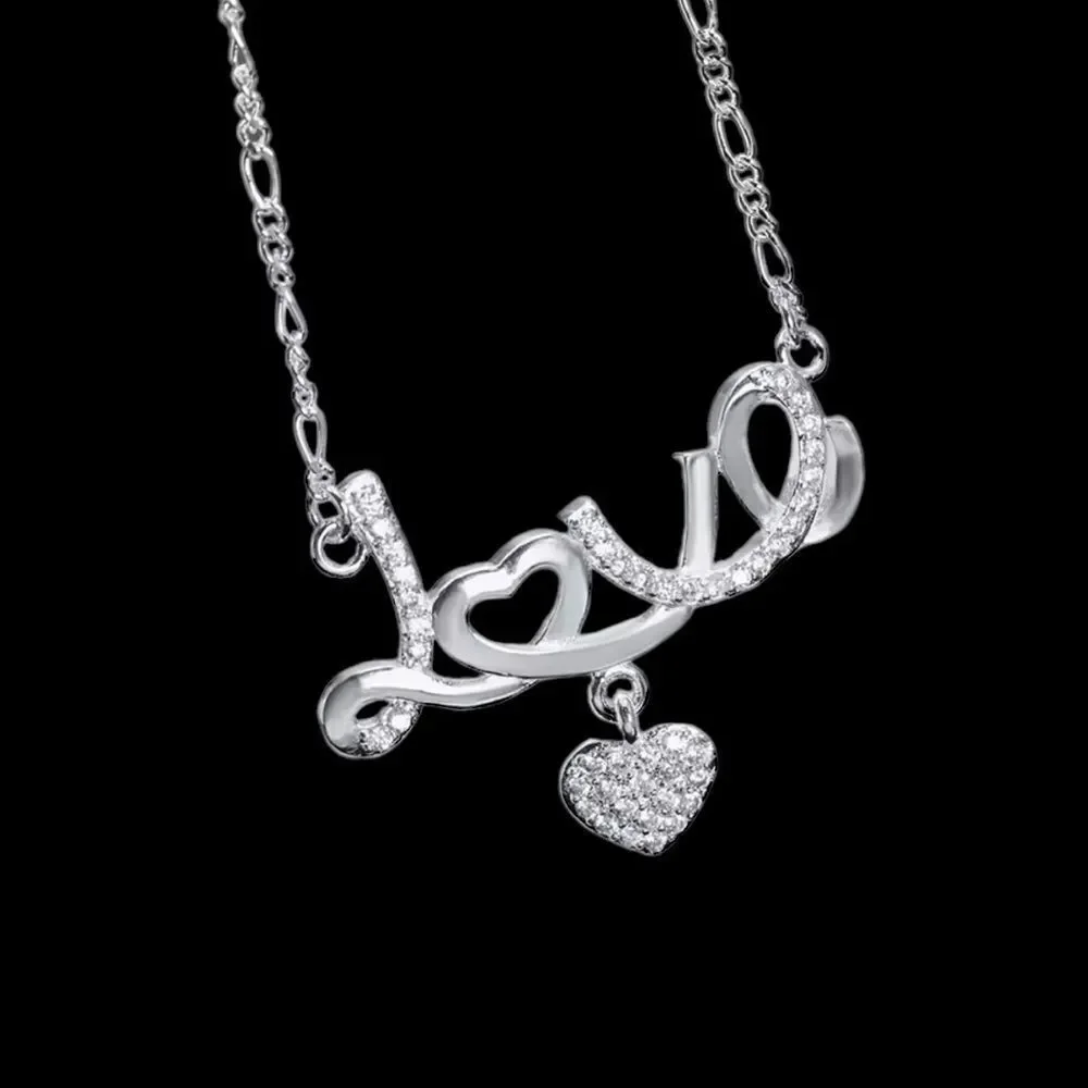 LOVE‎ NECKLACE IN STERLING SILVER